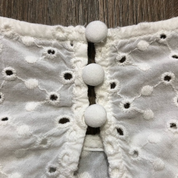 Vintage Embroidered Eyelet Crop Top - Picture 17 of 17